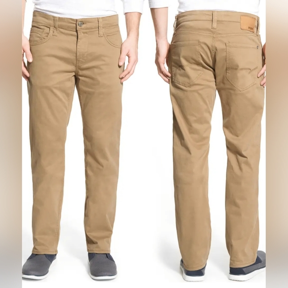 Mavi Other - Mavi Zach Straight Leg Twill Pants British Khaki Twill Size 38 Length 32 NWT